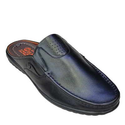 Dép Bít Mũi Nam Da Bò Thật TiTi ĐÔ Cao Cấp GSB2071d