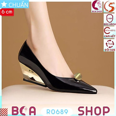 Giày cao gót nữ đế xuồng 6 phân RO689 ROSATA tại BCASHOP kiểu dáng hiện đại, thanh lịch và tôn dáng