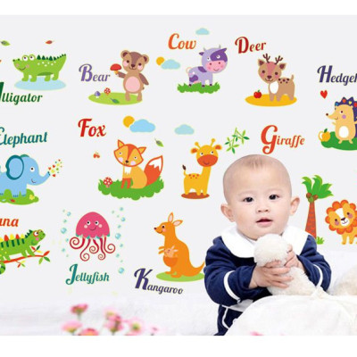 Decal dán tường Dạ quang đàn thú AmyShop DDQ010