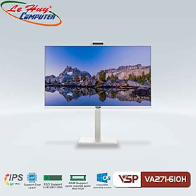 PC All in One VSP VA271-610H Trắng (Sản phẩm AIO này chưa bao gồm CPU - Ram - SSD) - Hàng Chính Hãng