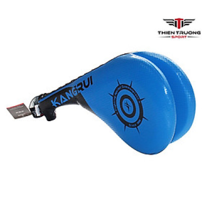 Đích đá cầm tay đôi Kangrui KT333 da PU, đệm EVA dày dặn, tạo tiếng nổ đanh khi đá, an toàn trong tập luyện thể thao