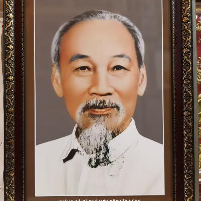 ẢNH CHÂN DUNG BÁC HỒ CHÍ MINH -IN DẦU CHẤT LƯỢNG CAO