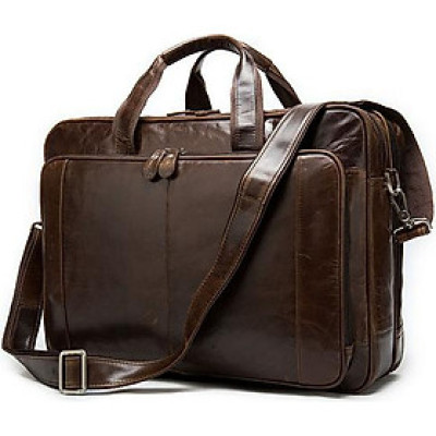 Cặp nam công sở da bò cao cấp BHM9205 Túi xách nam.Vừa laptop đến 17inch.