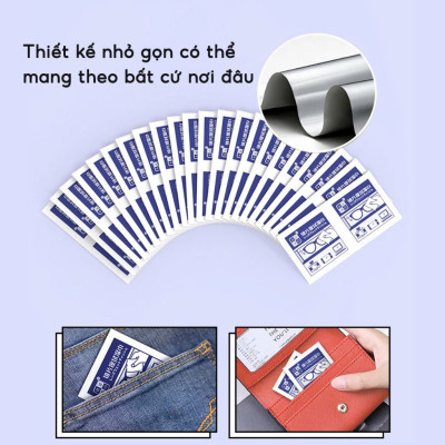 Combo 100 Khăn Lau Mắt Kính Nano- Miếng Giấy Lau Kính Chống Bám Hơi Nước, Lau Sạch Vân Tay Bụi Bẩn- Chính Hãng 