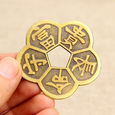 Đồng tiền hoa mai(Đồ đồng, phong thủy) - Phong Thủy Gia Đình - 206570 