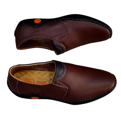 Giày Mọi Nam Da Bò Thật TiTi ĐÔ Cao Cấp GM2060d