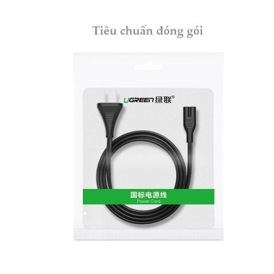 Ugreen UG40313CD159TK 1.5M Màu Đen Dây nguồn sạc số 8 - HÀNG CHÍNH HÃNG