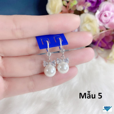 Bông tai bạc nụ sao thời trang chất liệu bằng bạc MS057s