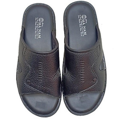 Dép Nam Quai Ngang Da Bò Thật TiTi ĐÔ Cao Cấp DN245