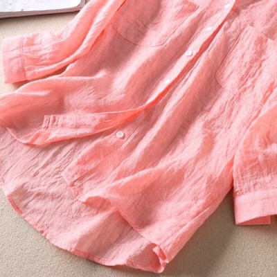 Áo đũi nữ Haint Boutique, Áo sơ mi nữ cổ V xinh phong cách vintage Sm99