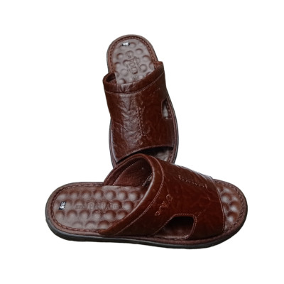 DÉP QUAI NGANG CHẤT LIỆU DA BÒ VATIS V1919