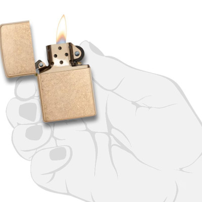 Bật Lửa Zippo Armor Tumbled Brass 28496