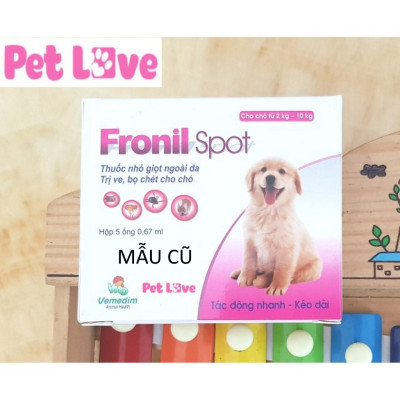 Combo 3 hộp FRONIL SPOT diệt ve, bọ chét trên chó