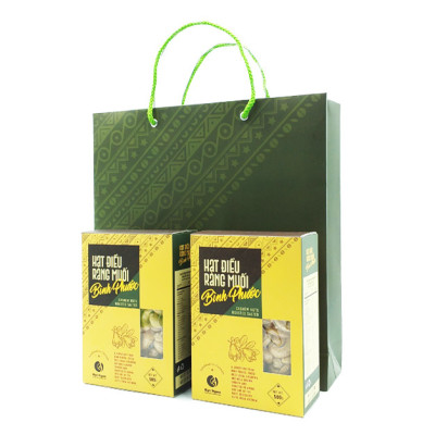 Túi quà tặng hạt điều Bình Phước không vỏ lụa loại A+