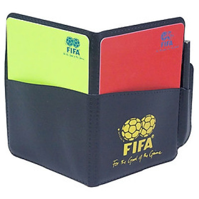 Thẻ trọng tài FiFa Gồm có Bao da, 2 thẻ, bút, Giấy note