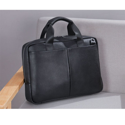 Cặp da bò thật đựng vừa laptop 14inch BHM5031 Túi xách công sở nam.