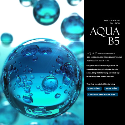 Nước ngâm lens Angel Eyes Aqua B5 dung tích 160ml và 360ml