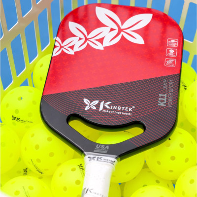 Vợt Pickleball Kingtek K11 Power Sport 16mm Màu Đỏ (K1116-Red) - Cao Cấp