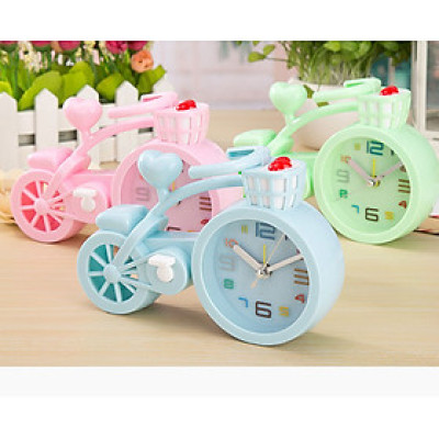 Đồng hồ để bàn hình xe đạp dễ thương thích hợp trang trí , làm quà tặng ý nghĩa - Hàng chính hãng 
