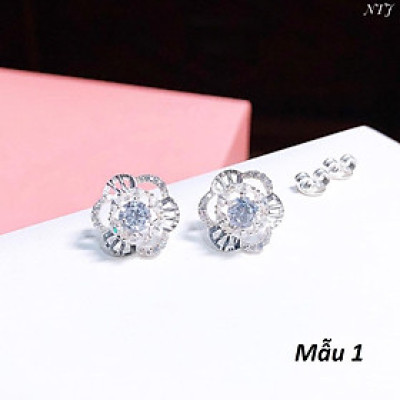 Bông tai nữ chất liệu bạc ta cao cấp MS15r