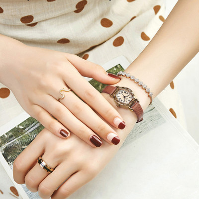 Đồng Hồ Nữ Julius Hàn Quốc JA544E Dây Da Cá Tính