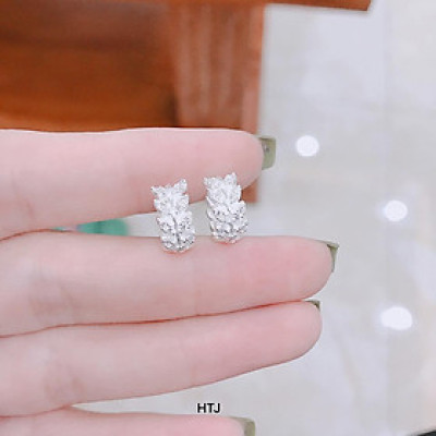 Bông tai bạc thời trang hình chiếc nơ chất liệu bằng bạc s925 MS78v