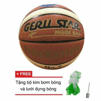 Combo khung bóng rổ 35cm kèm bóng rổ cỡ nhỏ (tặng kèm lưới và kim bơm)
