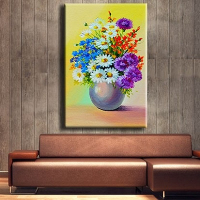 Tranh Canvas Suemall CV1408113 - Bình Hoa Sắc Màu 