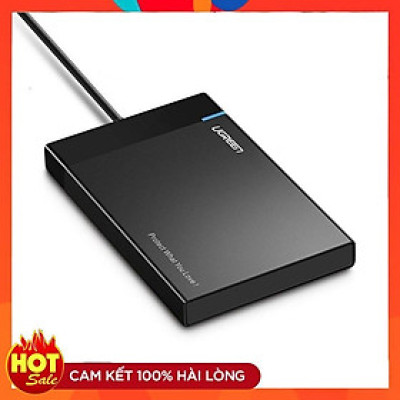 Vỏ Hộp đựng ổ cứng 2,5 inch USB 3.0 vỏ nhựa ABS cao cấp (dây liền) UGREEN US221 30847- Chính hãng