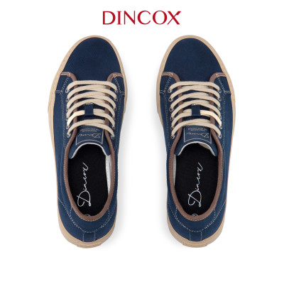 Giày Sneaker Vải Canvas Nam Nữ E12 Dark Navy Dincox