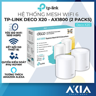Bộ Phát Wifi Mesh TP-Link Deco X20 Wifi 6 AX1800 - HÀNG CHÍNH HÃNG