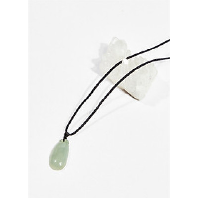 Dây chuyền phong thủy đá cẩm thạch phỉ thúy 2.5 cm mệnh hỏa , mộc - Ngọc Quý Gemstones