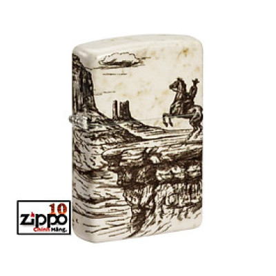 Bật lửa Zippo 48518 Wild West Scene Design - Chính hãng 100%