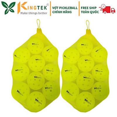 Bóng Pickleball tiêu chuẩn thi đấu Kingtek K-Elite | Combo 20 bóng