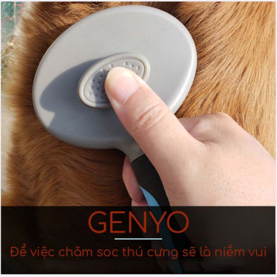 Lược chải lông loại tốt cho chó mèo – Genyo Brush 001 (màu ngẫu nhiên)