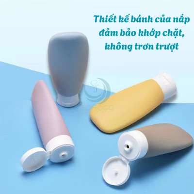 Set Chai Chiết Du Lịch 4 Màu Pastel Siêu Xinh Combo Chai Chiết Mỹ Phẩm Mini – Gọn Nhẹ, Sang Xịn Bộ Chiết Đựng Mỹ Phẩm Du Lịch – Nhỏ Gọn Chuẩn Trend Set Chai Silicone Du Lịch – Không Rò Rỉ, Mềm Mịn SBộ Chai Mini Đi Du Lịch – Màu Dễ Thương, Dễ Phân Loại