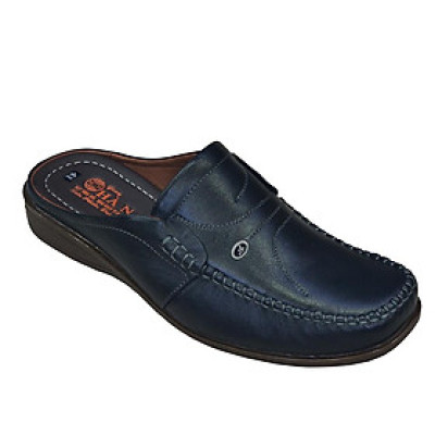 Dép Bít Mũi Nam Da Bò Thật TiTi ĐÔ Cao Cấp GSB2102d