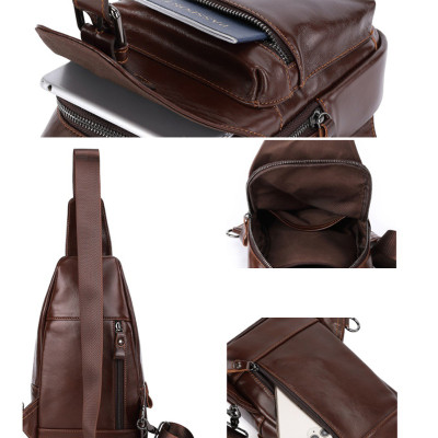 Túi đeo chéo nam DA BÒ THẬT – BEE GEE DCN9356