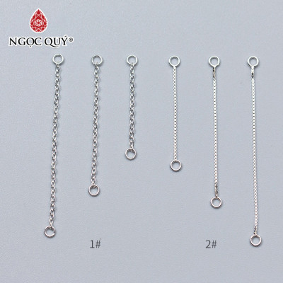 Charm bạc dây xích trang trí - Ngọc Quý Gemstones