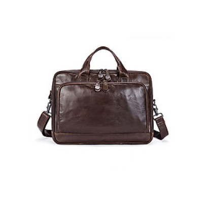 Cặp công sở nam da bò cao cấp BHM8979 Nhiều ngăn để đồ. Túi xách công sở nam