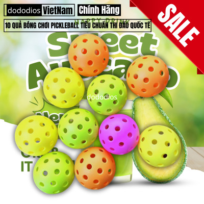 Bóng Pickleball 40 Lỗ phù hợp chơi ngoài trời, tập luyện màu sắc bắt mắt, độ nảy tiêu chuẩn, Banh Pickleball