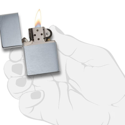 Bật lửa Zippo Vintage Brushed Chrome 230