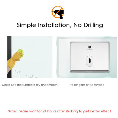 Hộp đựng giấy vệ sinh được làm bằng ABS mới và chất lượng tốt, có trọng lượng nhẹ nhưng bền, nhỏ gọn và kiểu dáng đẹp