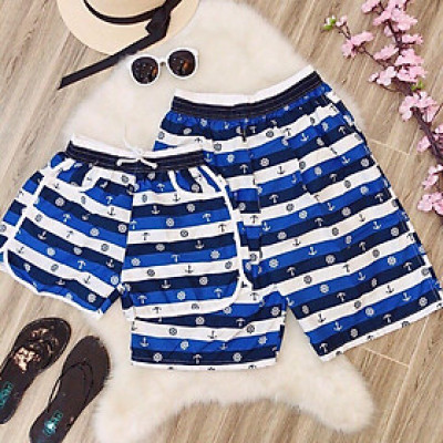 Quần đôi đi biển mẫu mới đẹp xinh combo 2 quần ( 1 quần nam + 1 quần nữ)