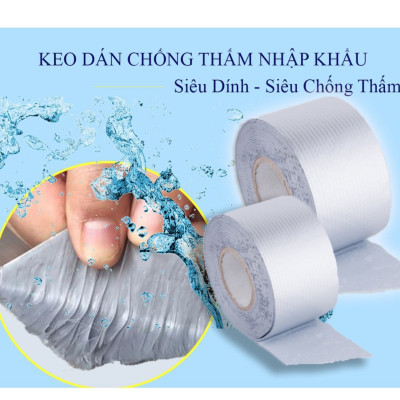 Cuộn băng keo siêu dính chống thấm mọi chất liệu 10cm dài 5m