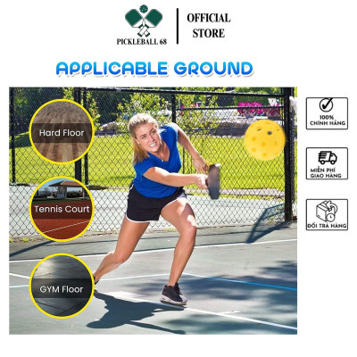 [Hoả tốc] Set 5 quả bóng luyện tập tiêu chuẩn thi đấu pickleball 40 lỗ mix chính hãng Pickleball68