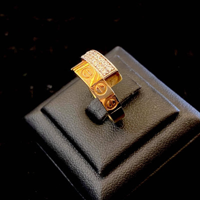 nhẫn vàng 18k đính đá