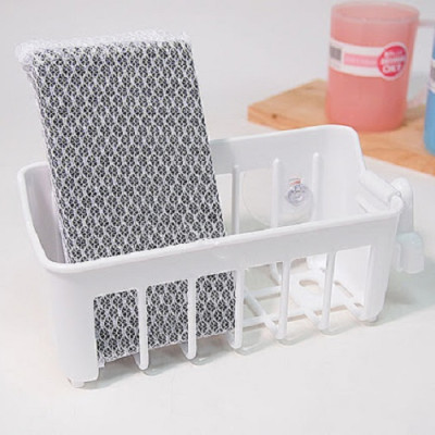 Giá đựng giẻ rửa bát , chai lọ kèm núm hít chân không, làm từ nhựa PP cao cấp có độ bền cao - nội địa Nhật Bản