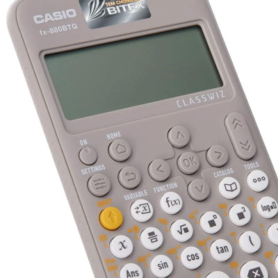 Máy Tính Casio FX-880BTG - Màu Xám + Bút Frixion Colors và G2 (Màu Mực Ngẫu Nhiên)