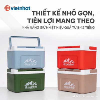Phích vuông thái 2.3L 3932, Phích mini giữ nhiệt tiện lợi, Phích Đá giữ nhiệt lên đến 8h, Phích Đá Giữ Nhiệt Văn Phòng Việt Nhật cao cấp - Hàng Việt Nam